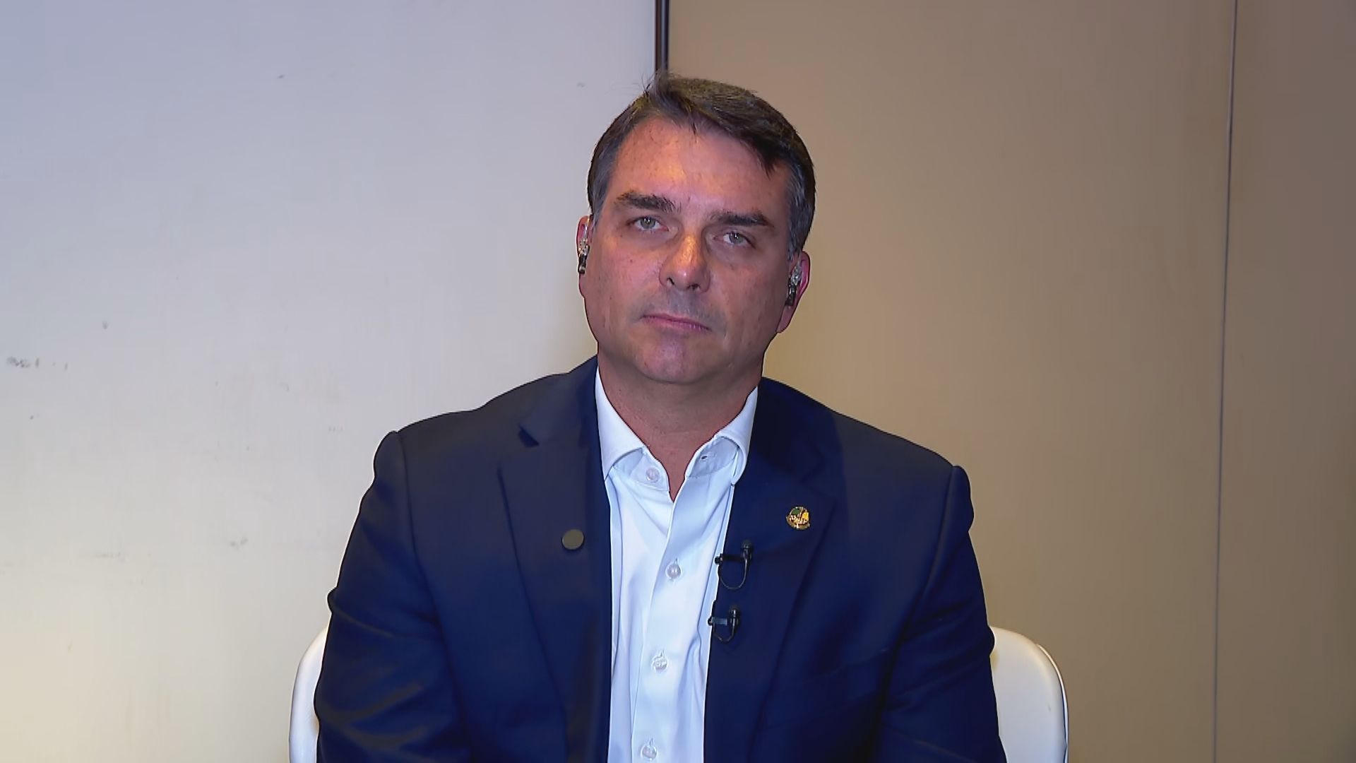 O senador e pré-candidato à Presidência da República pelo PL, Flávio Bolsonaro