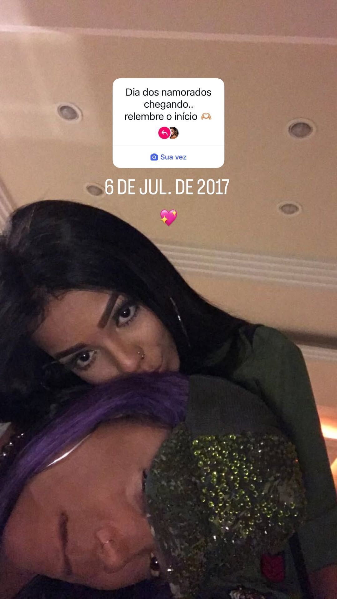 Brunna e Ludmilla juntas quando começaram a se relacionar em 2017 • Instagram/Brunna Gonçalves