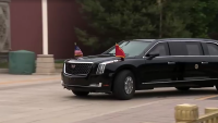 Trump chega à residência oficial do governo chinês em Pequim