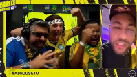 Neymar aparece comemorando convocação para Copa em live da Kings League