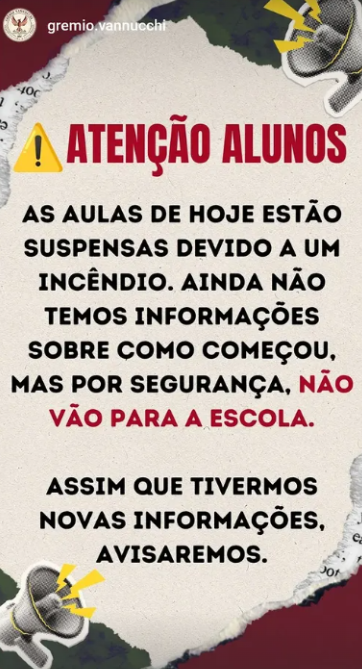 Nota divulgada nesta sexta (22) • E.E Professor Augusto Ribeiro de Carvalho