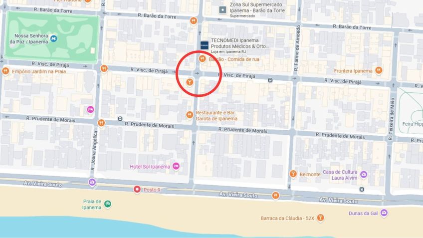 Cruzamento onde jovem foi atropelada • Reprodução/Google Maps