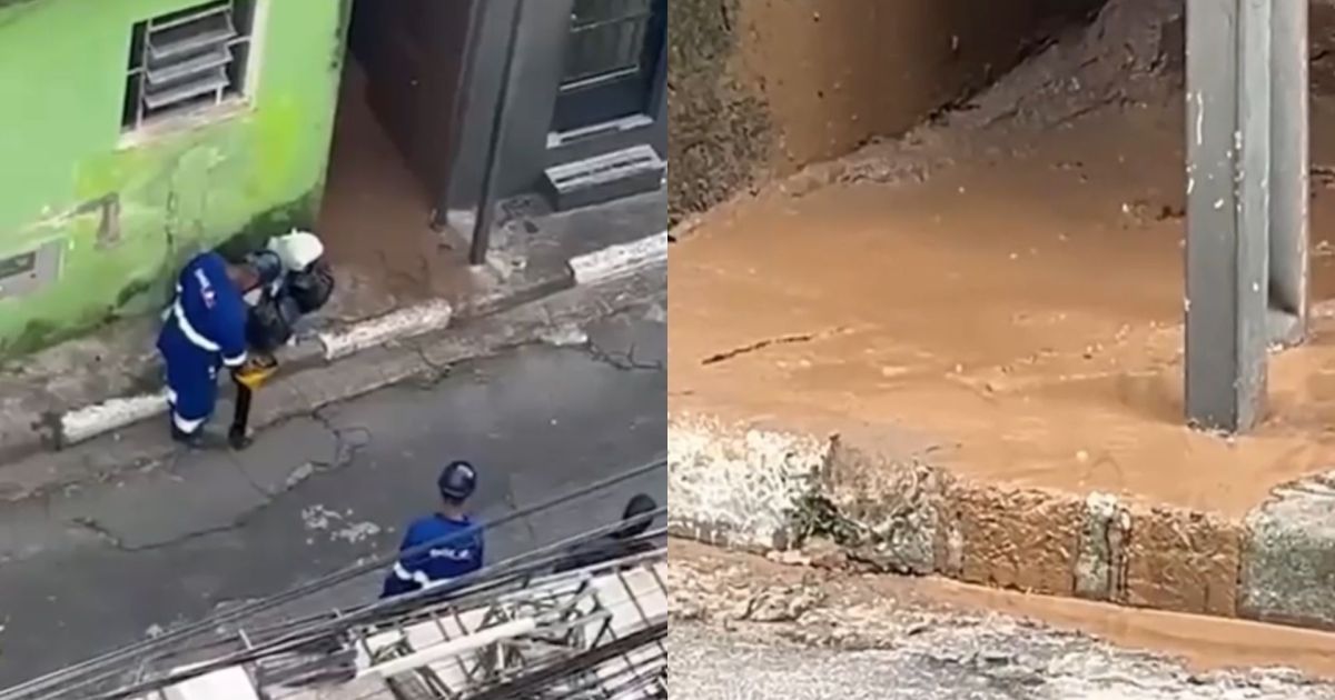 Vídeo mostra equipe da Sabesp trabalhando momentos antes de explosão em SP