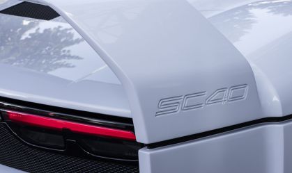 Detalhe na asa da Ferrari SC40