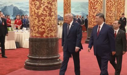 Donald Trump e Xi Jinping chegam a banquete de Estado em Pequim, na China