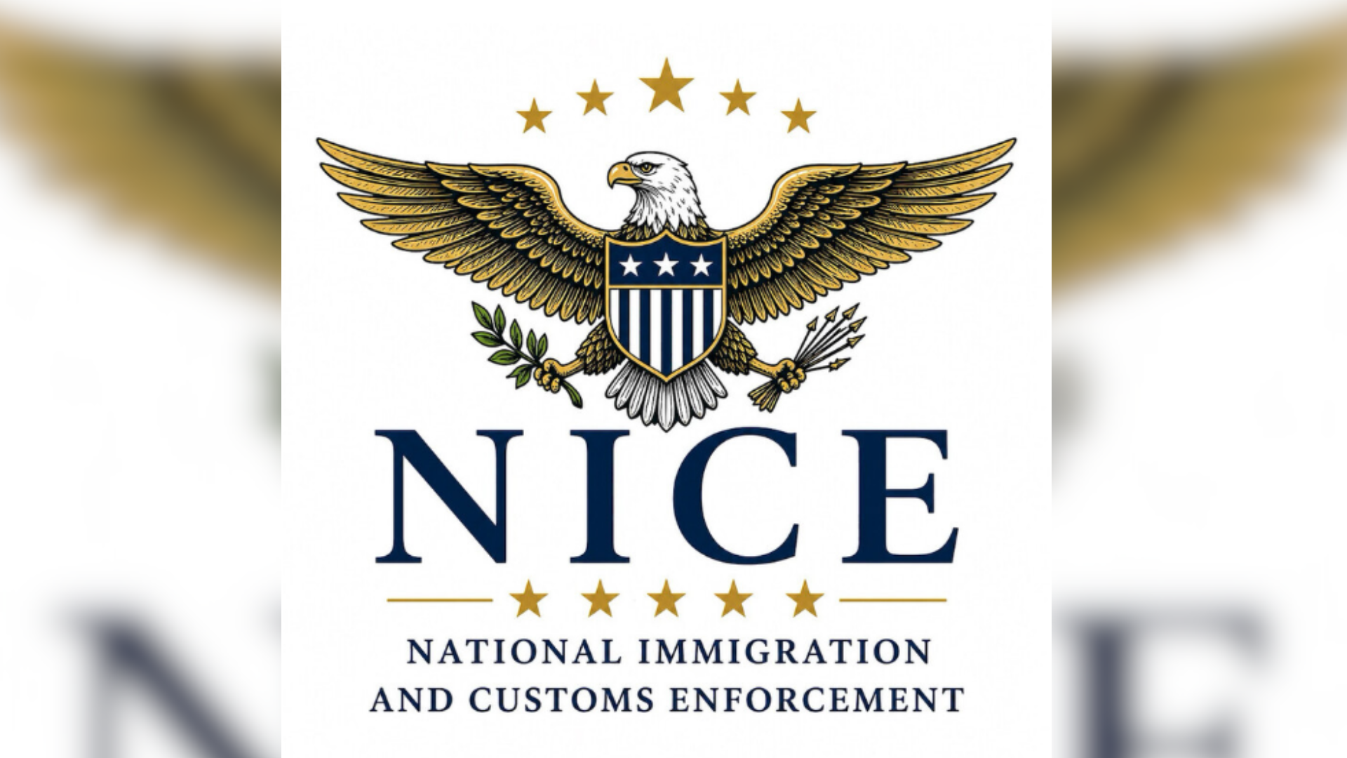 Donald Trump publica imagem com símbolo do NICE (National Imigration and Customs Enforcement), nome alternativo da agência ICE
