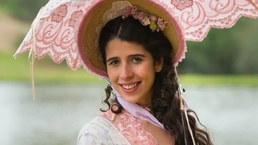 Atriz Flora Diegues em "Além do Tempo" (2015) 