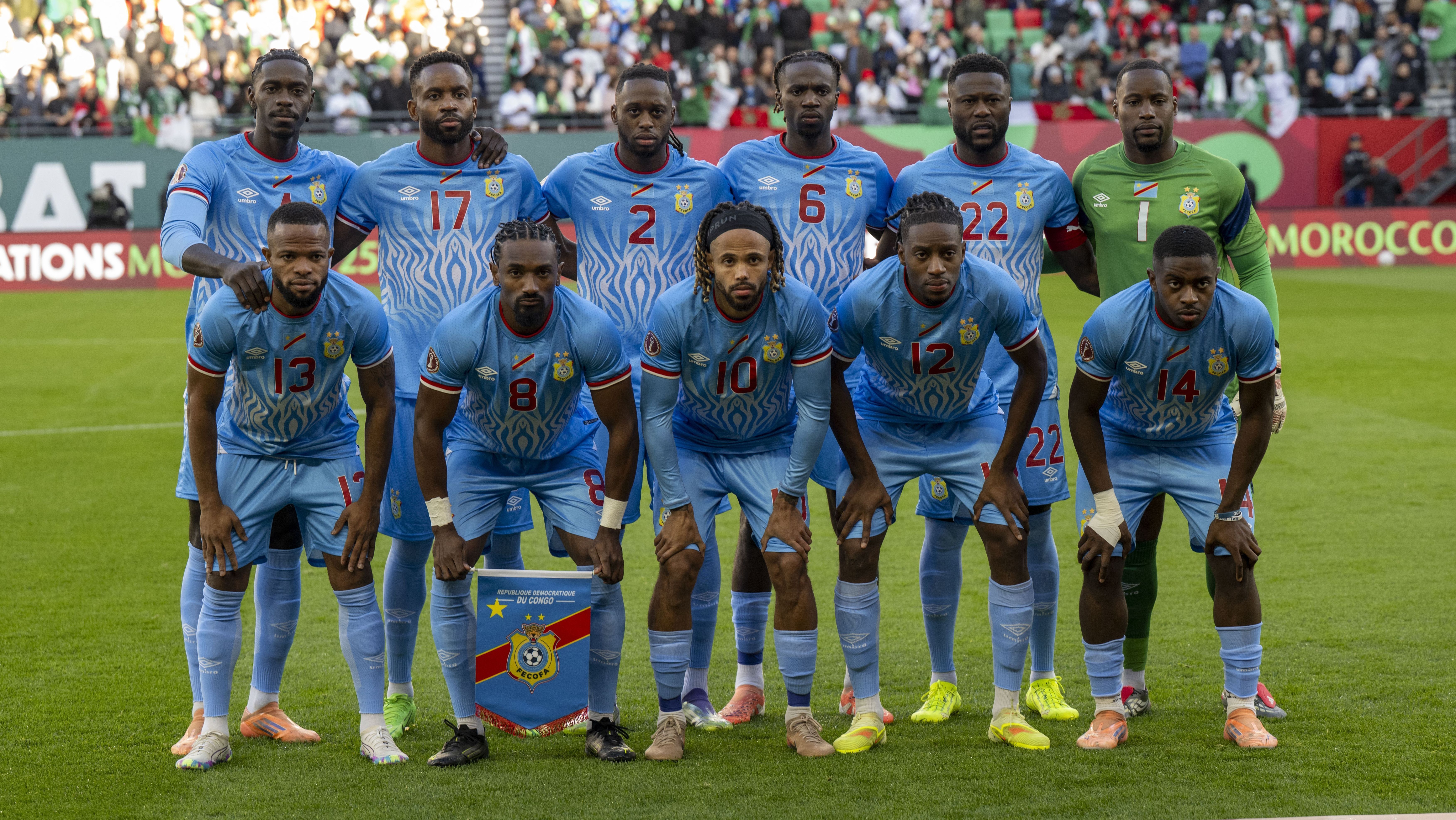Jogadores da RD do Congo durante a Copa Africana de Nações