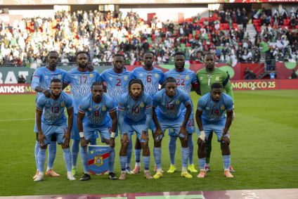 Jogadores da RD do Congo durante a Copa Africana de Nações