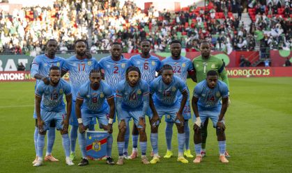 Jogadores da RD do Congo durante a Copa Africana de Nações