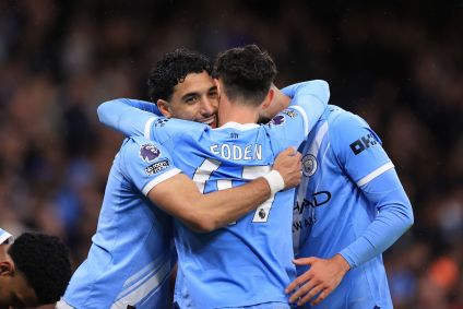 Omar Marmoush marcou um dos gols do City contra o Crystal Palace