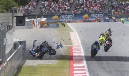 Acidente envolvendo Alex Márquez na MotoGP