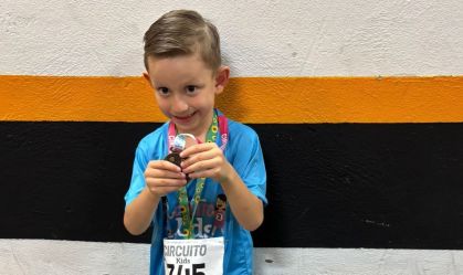 Henrique completou a primeira corrida da vida e emocionou a internet com vídeo viralizada