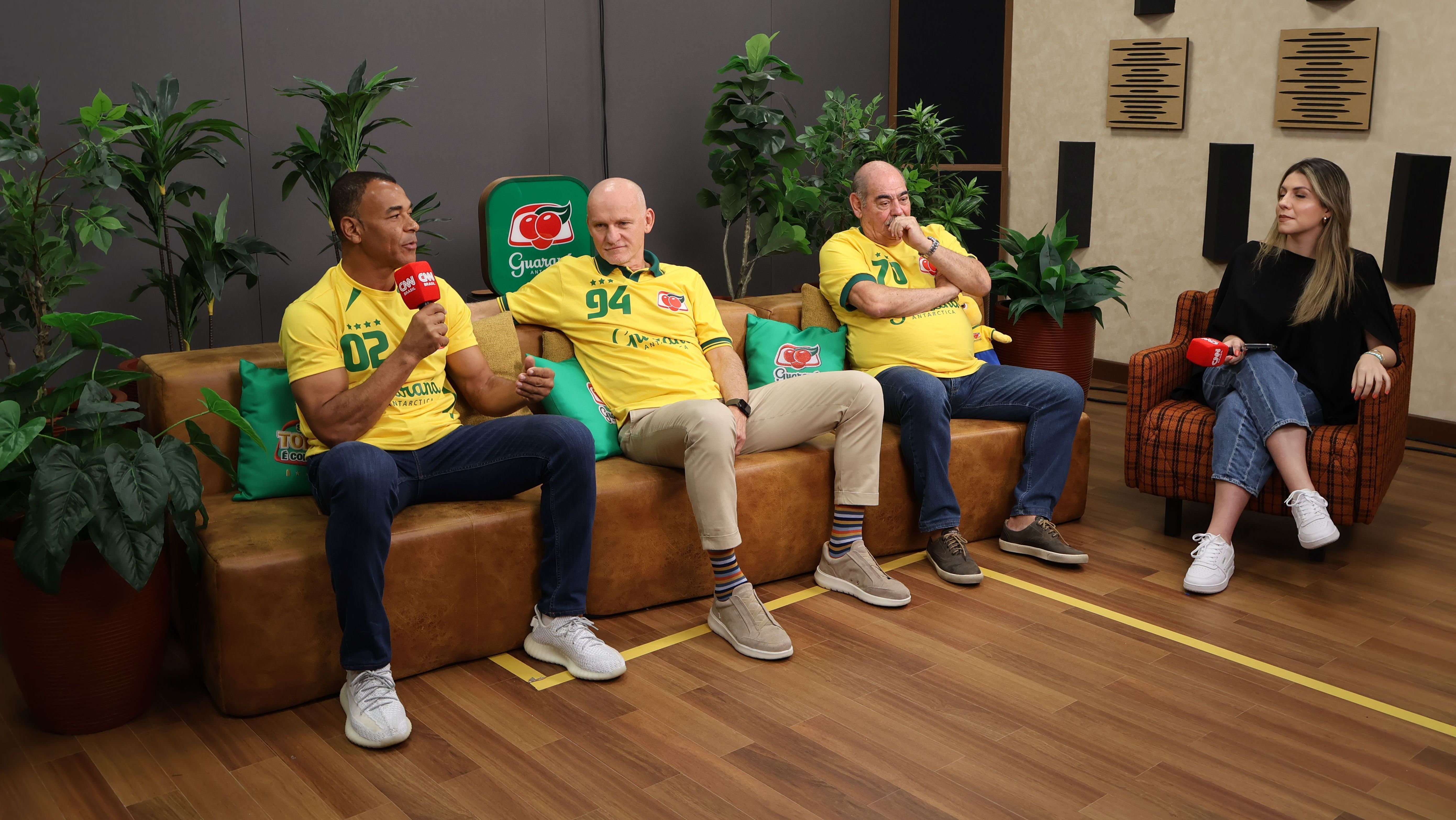 Cafu durante exlcusiva à CNN