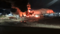 Vídeo: Circo de Tirullipa pega fogo nos arredores de estádio no RN