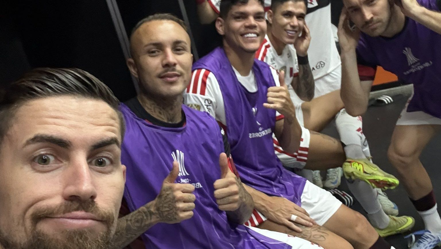 Jorginho publica foto com jogadores do Flamengo após confusão em partida da Libertadores