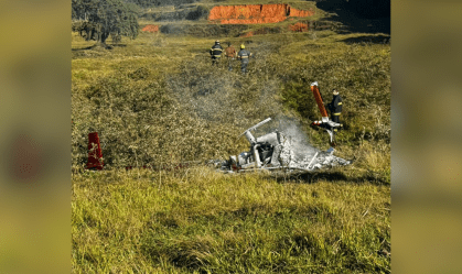 MORRE QUEDA HELICÓPTERO
