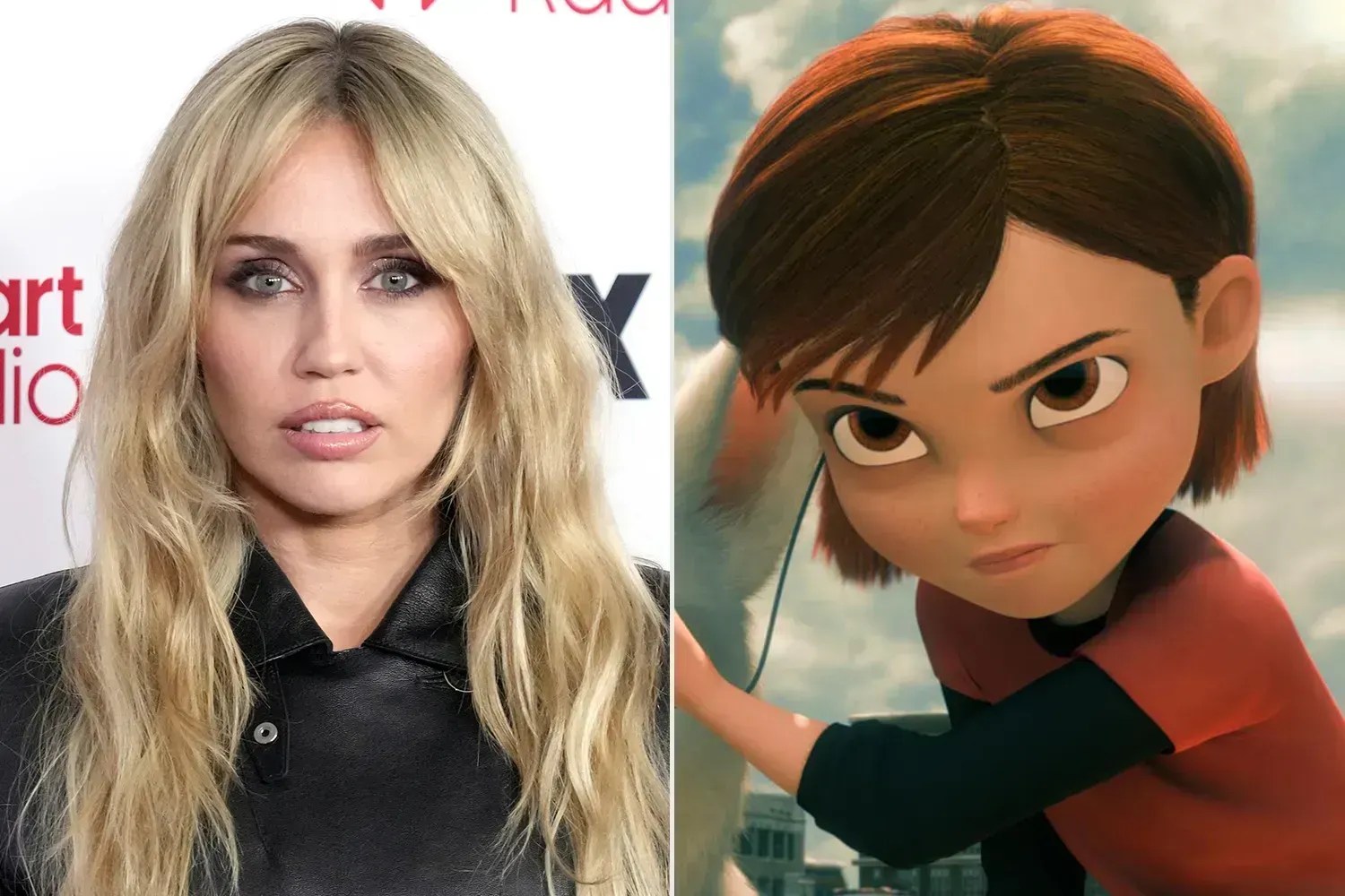 Miley Cyrus como Penny em "Bolt: o super cão" • Jeff Kravitz/FilmMagic; Disney