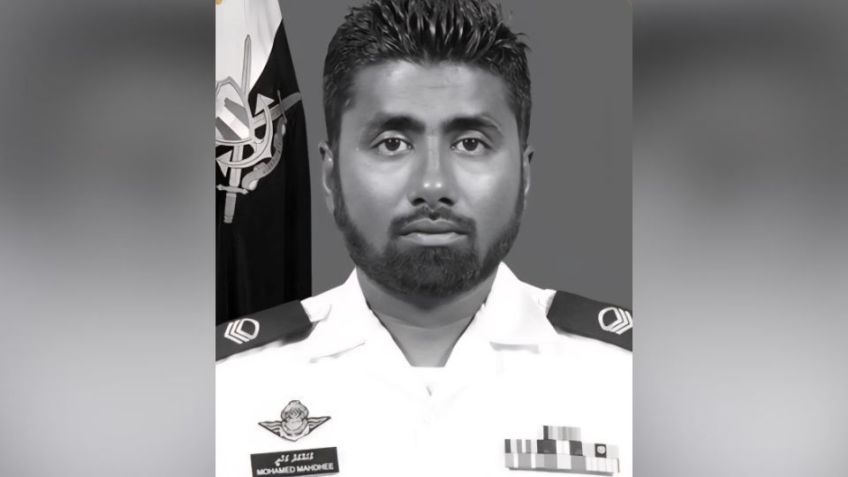 Mohamed Mahudhee, sargento e mergulhador sênior que morreu durante as operações de resgate nas Maldivas • @MMuizzu via X