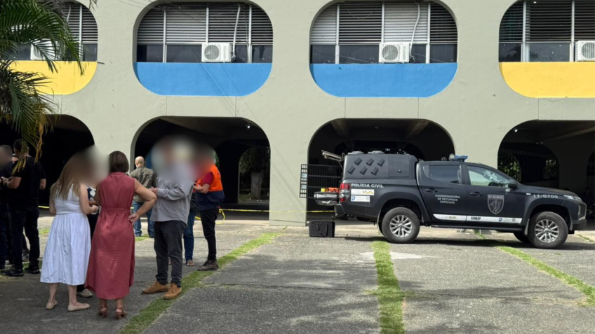 Dez alunos tiveram ferimento leves e foram encaminhados ao hospital • Cléber Rodrigues