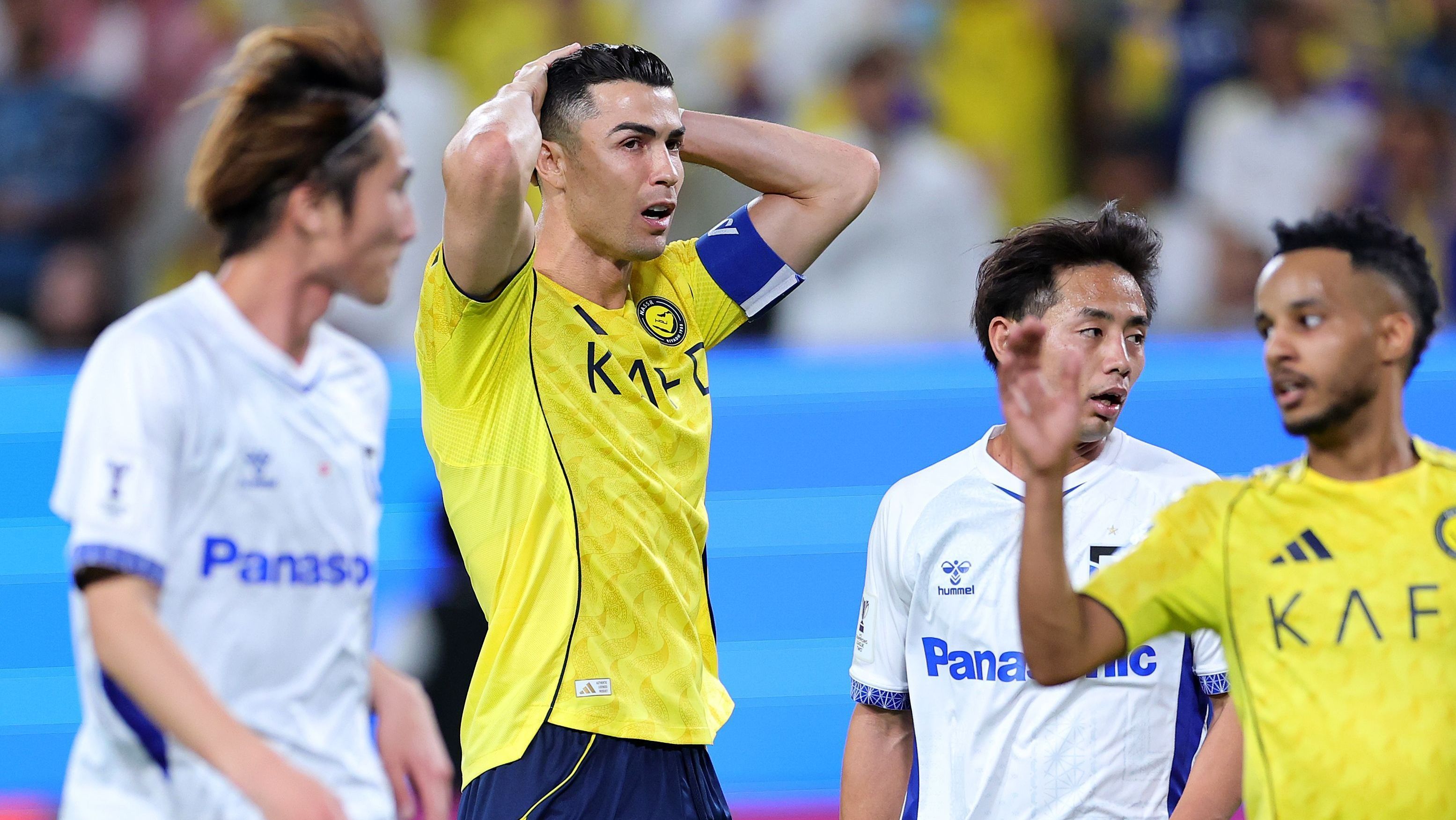 Cristiano Ronaldo durante derrota na final para o Gamba Osaka