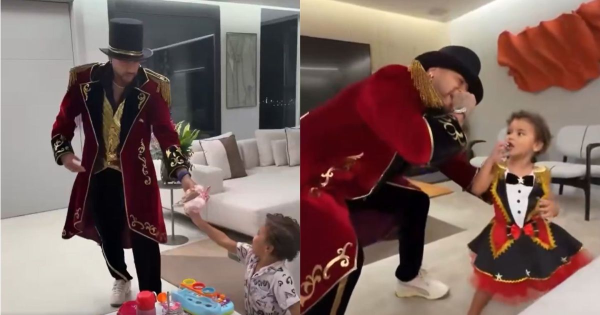 Neymar protagoniza “show de mágica” com Mavie e vídeo viraliza; veja