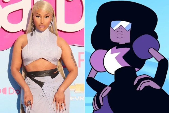 Nicki Minaj como Sugilite em "Steven Universe" • Rodin Eckenroth/WireImage; Cartoon Network