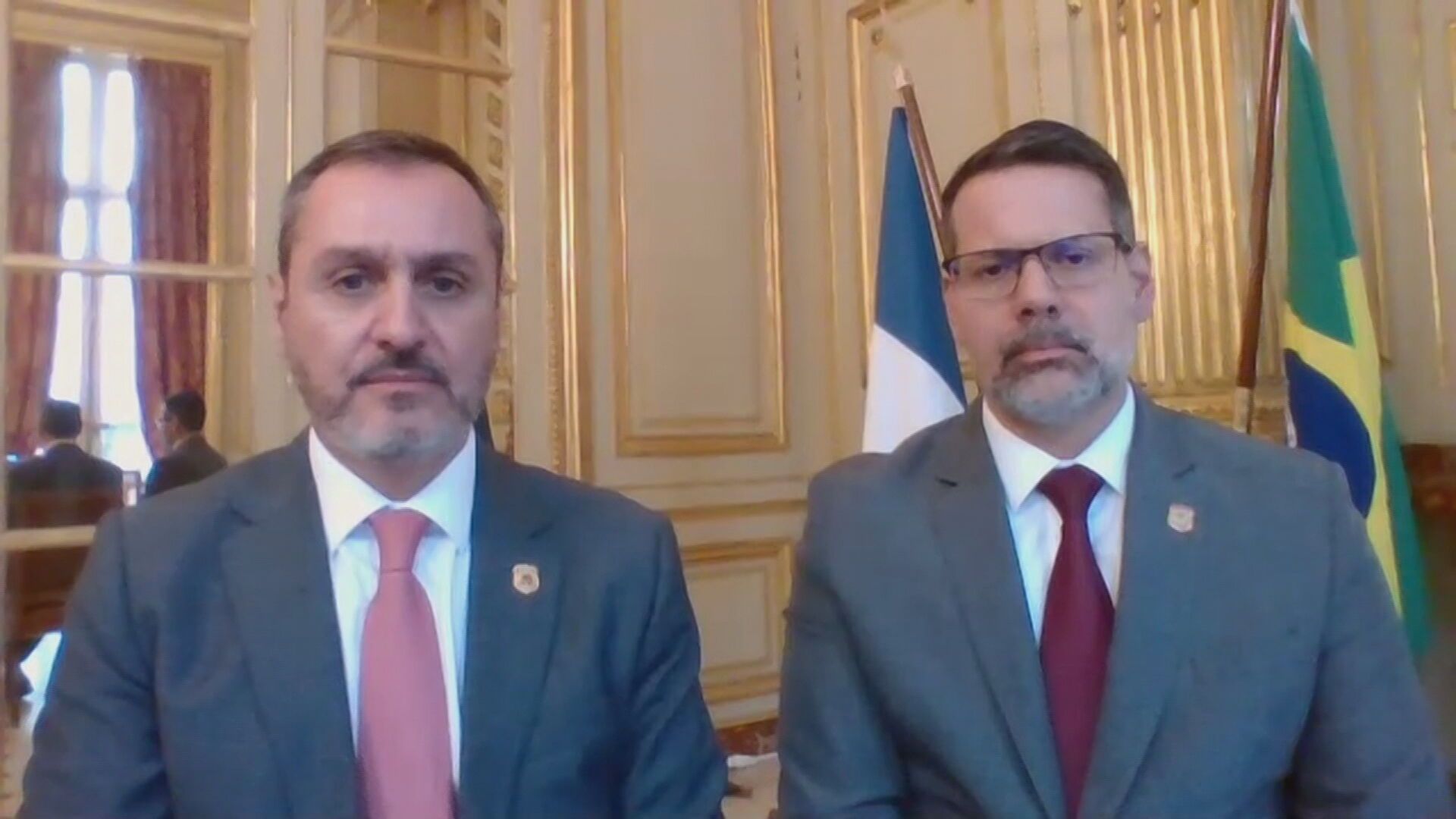 O diretor-geral da Polícia Federal, Andrei Rodrigues e o secretário-geral Felipe Seixas