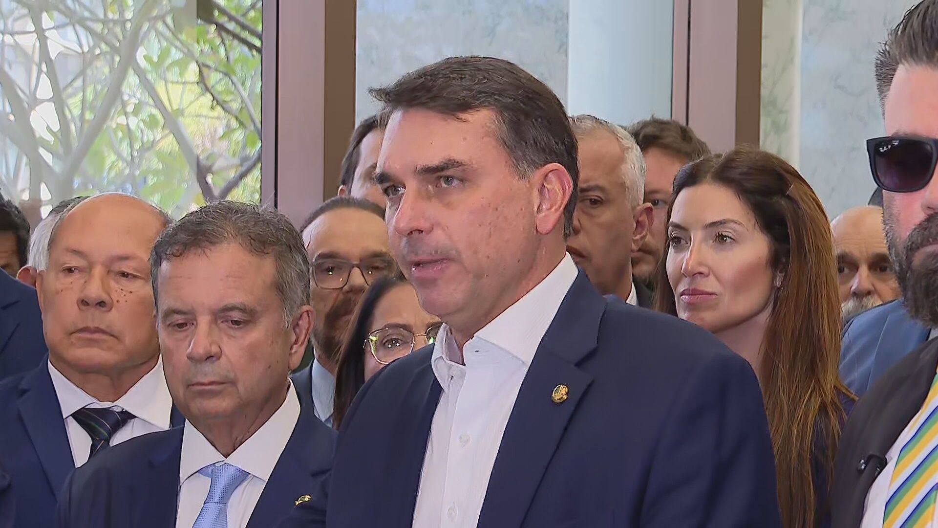 O senador Flávio Bolsonaro (PL), pré-candidato à Presidência da República