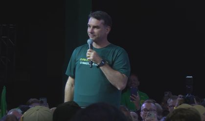 O senador e pré-candidato à Presidência, Flávio Bolsonaro