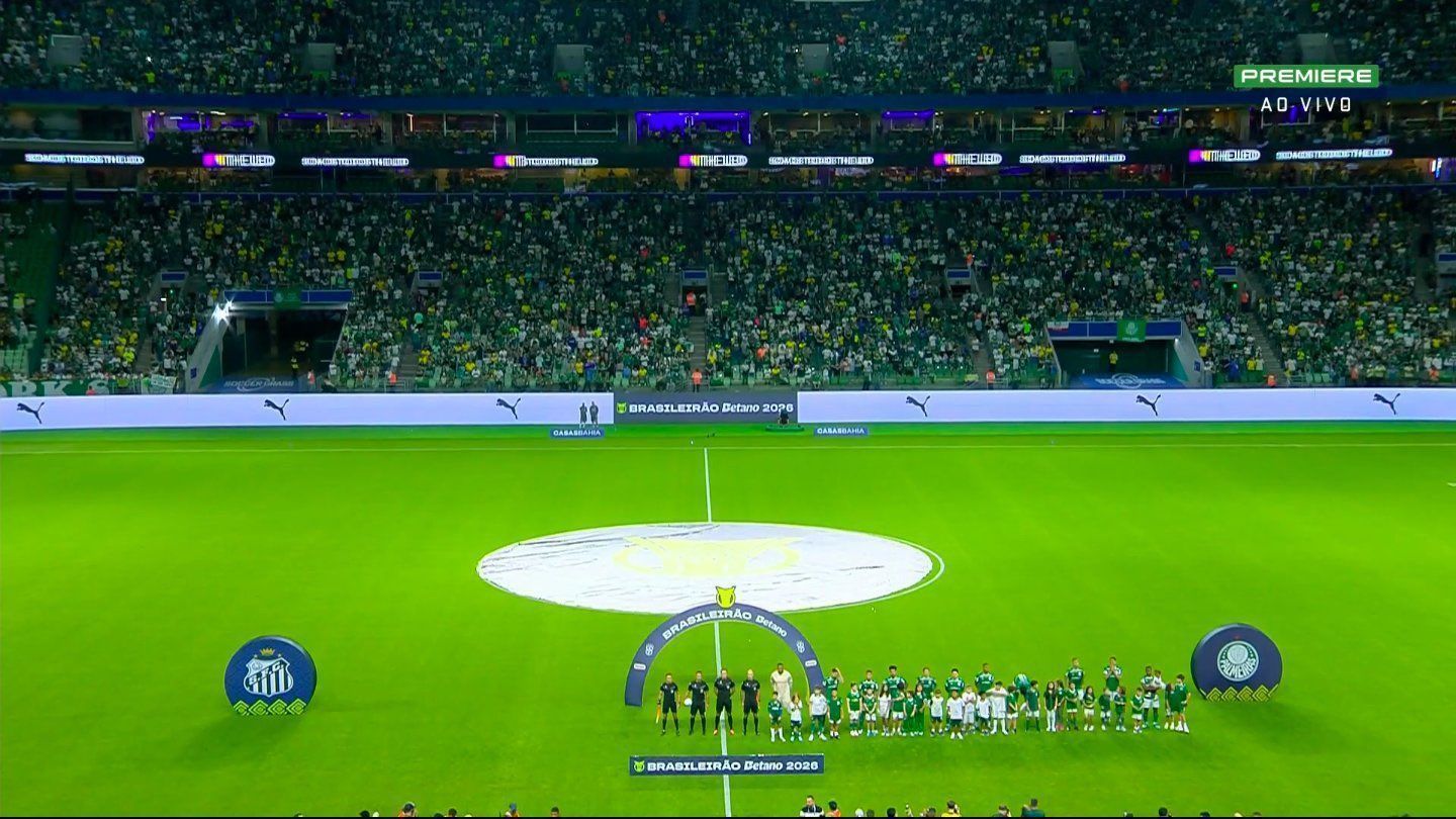 Palmeiras entra em campo sozinho