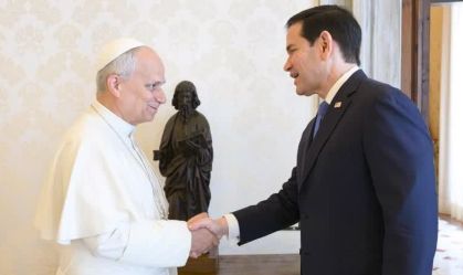 Papa Leão e Marco Rubio se encontram no Vaticano