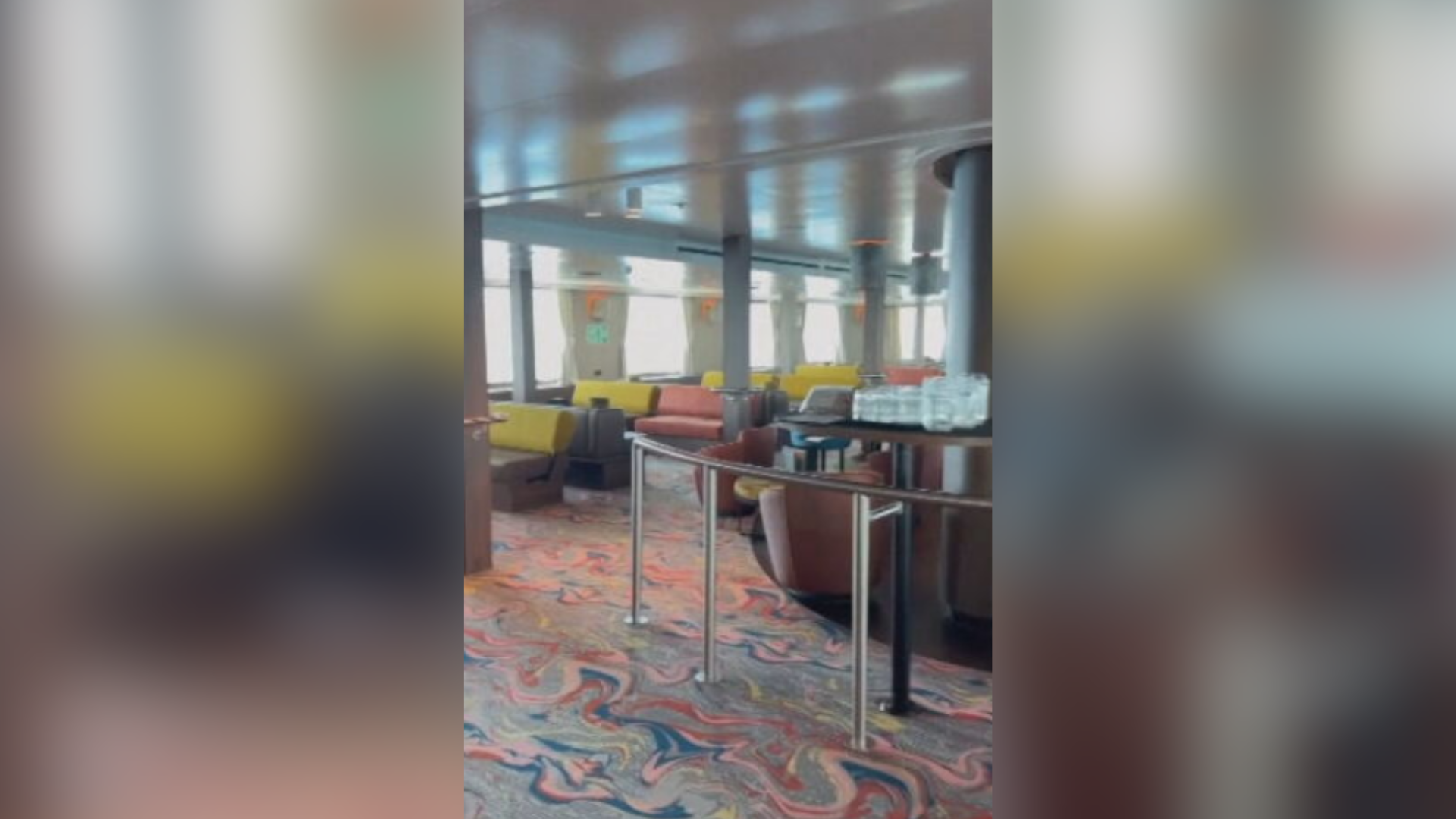 Passageiro anterior compartilha imagens do interior de um navio de cruzeiro infectado com hantavírus. (1)