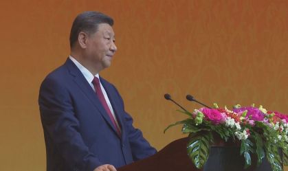 Presidente da China, Xi Jinping, em banquete de Estado