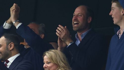 Príncipe William durante partida da Europa League