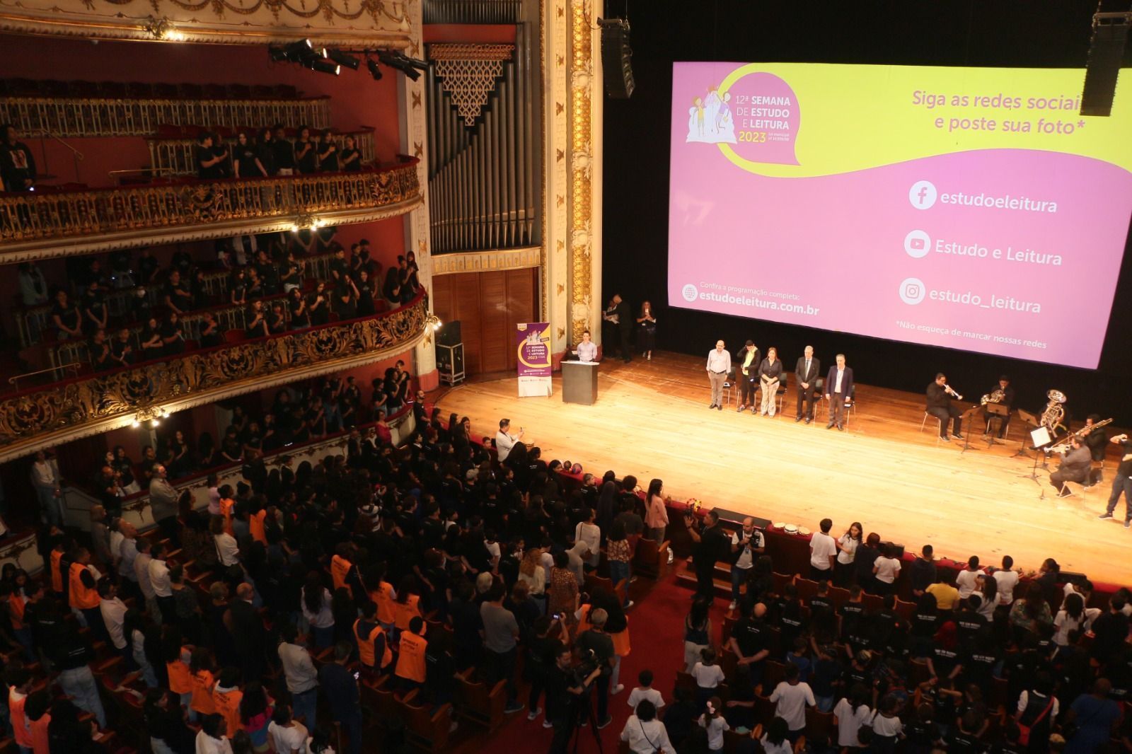 Abertura da Semana de Leitura acontece no Theatro Municipal de São Paulo • Divulgação