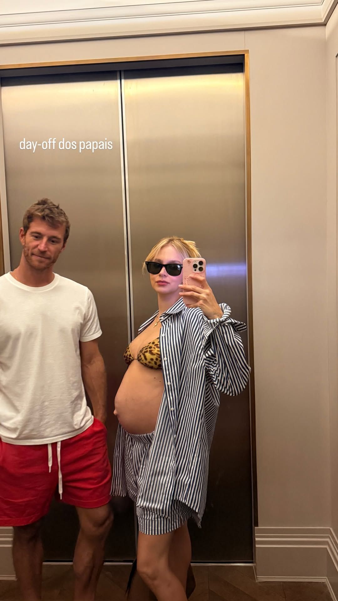 Isa Scherer compartilha foto do barrigão grávida do terceiro filho • Instagram/Isabella Scherer