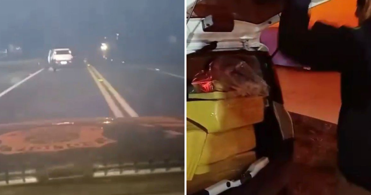 Vídeo: homem pula de carro após tentar fugir com 107 kg de maconha em MG