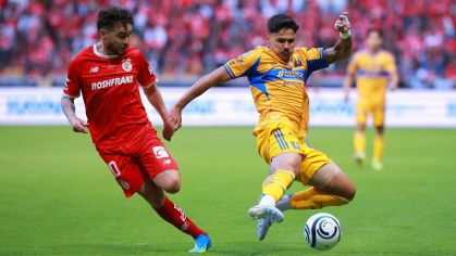 Lance de Toluca x Tigres na final da Copa dos Campeões Concacaf 2026