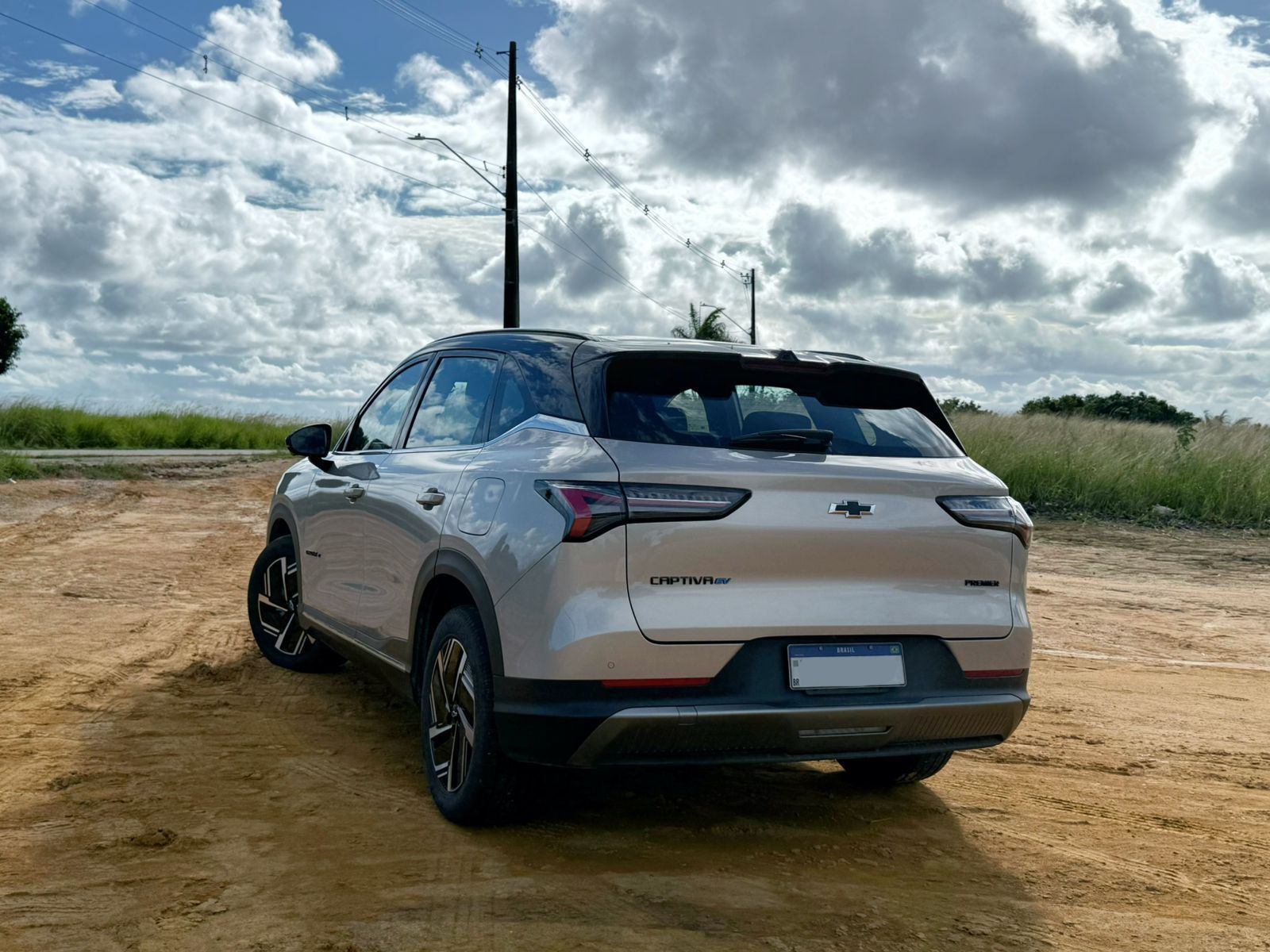 Traseira do Chevrolet Captiva EV • Rodrigo Barros/CNN Brasil