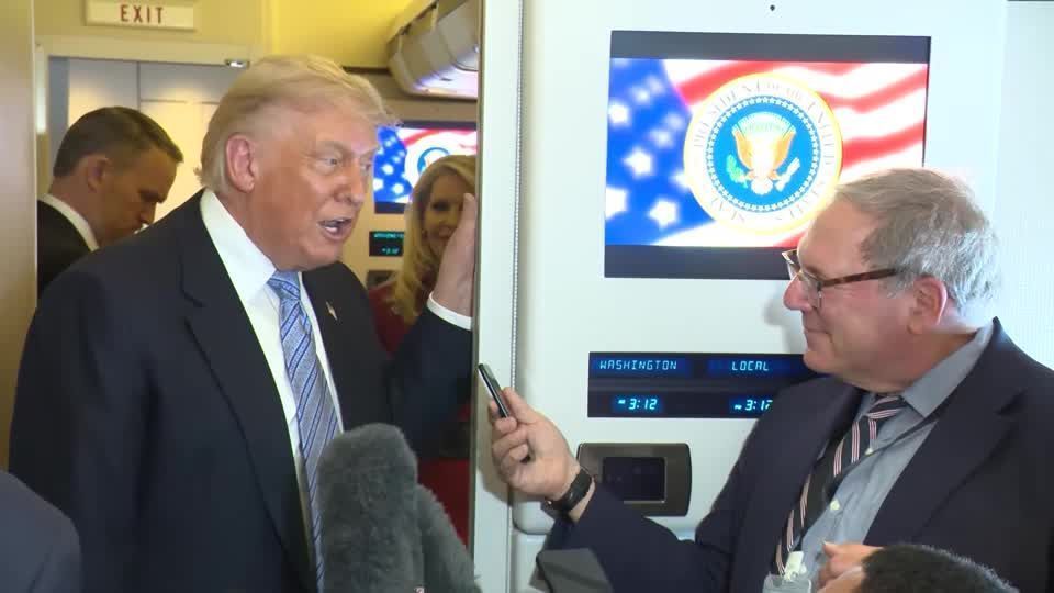 Trump calls New York Times journalist's reporting on Iran "treasonous"