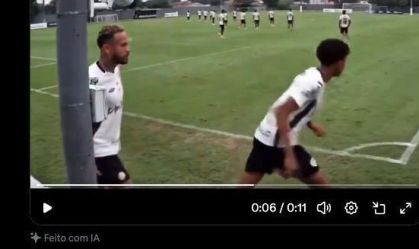 Video feito de IA cria cena de Robinho Jr. e Neymar