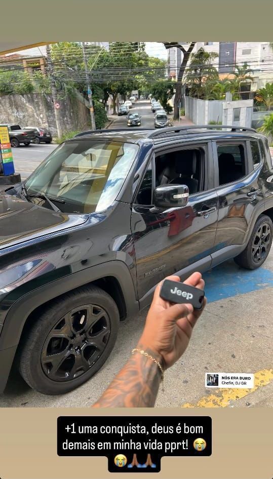 Antes de ser baleado, a vítima postou nas redes sociais que estava realizando a compra de um carro. • Reprodução | Itatiaia
