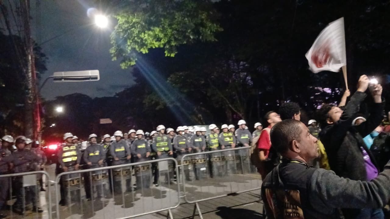 Imagens registraram ruas tomadas por manifestantes durante o ato contra o governo de Tarcísio de Freitas • Arquivo pessoal