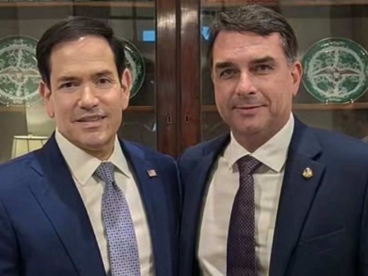 Flávio se encontra com vice de Trump e secretário de Estado dos EUA | Blogs  | CNN Brasil