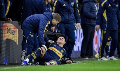 Adam Bareiro, jogador do Boca Juniors, sofreu lesão durante partida do Campeonato Argentino