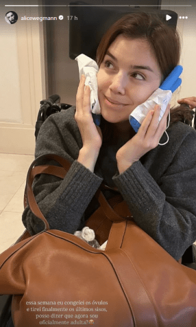 Alice Wegmann conta sobre procedimento nas redes • Instagram/Alice Wegmann