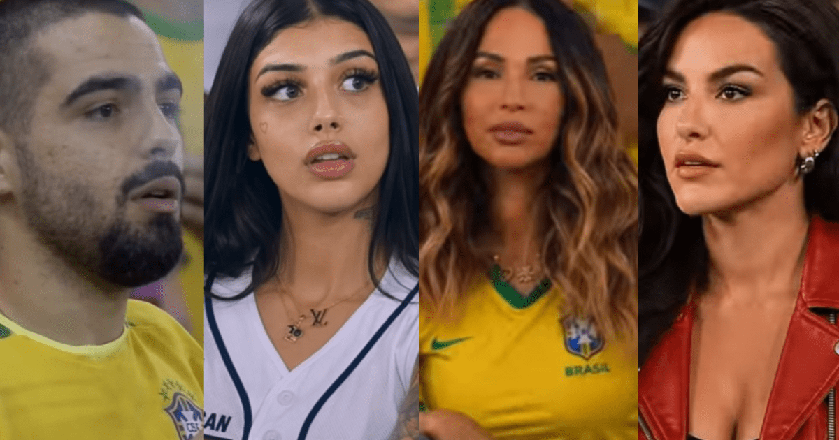 Famosos entram em trend da arquibancada e simulam participação na torcida