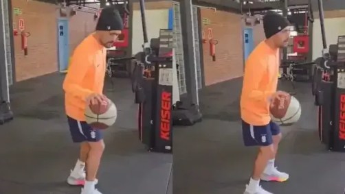 Em recuperação, Arrascaeta faz trabalho com bola de basquete