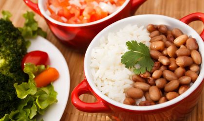 Arroz e feijão